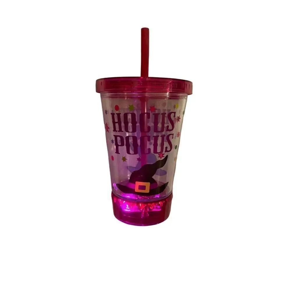 Coolites Hocus Pocus Light Up Travel Cup With Lid Mug Kitchenware Witch Occult S